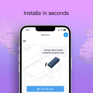 GPS, Temperature, & Impact Tracker for pharmaceuticals, blood, food, and other perishables - 4G LTE US & Worldwide Coverage- No Subscription required